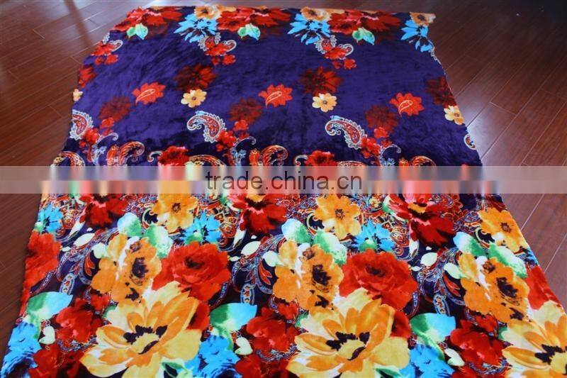 Soft warm polyester polar fleece blanket