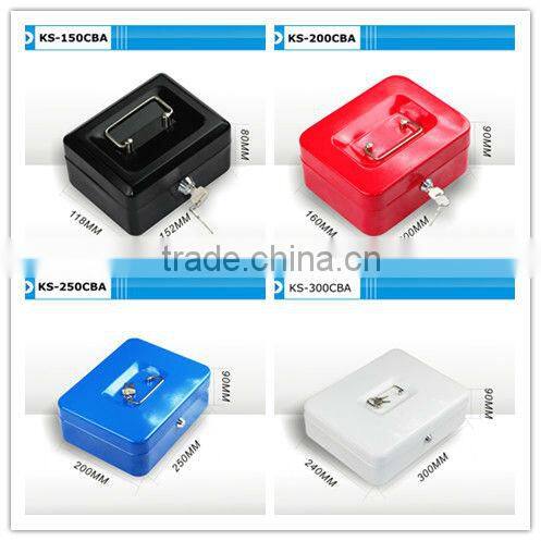 metal small money cash box with slot