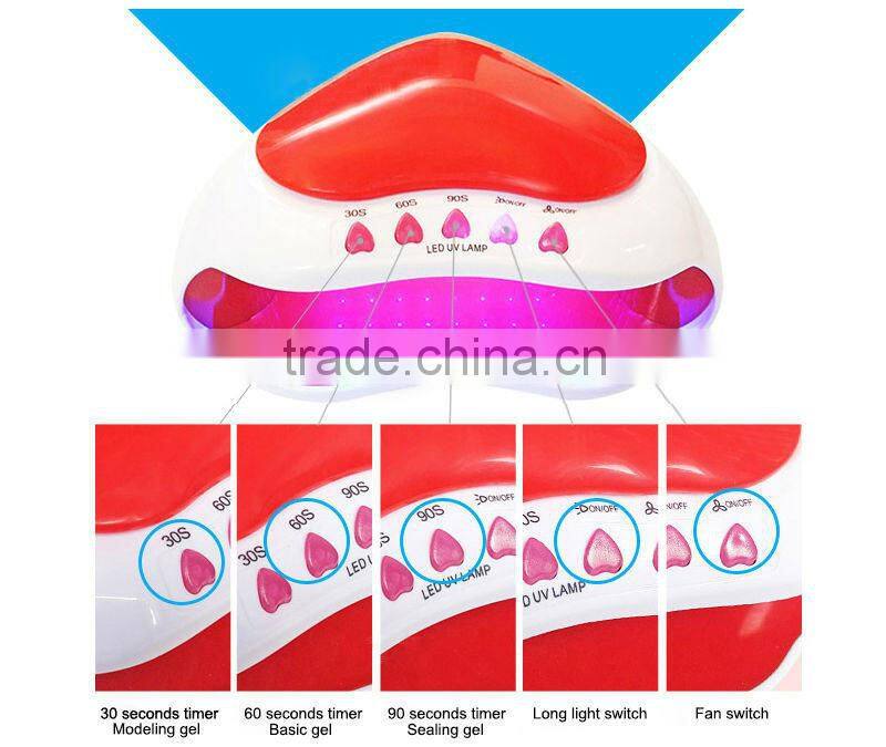 new design 32led uv nail lamp 1.5W