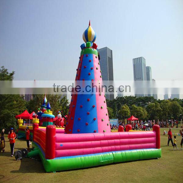 square amusement equipment inflatable climbing wall children games