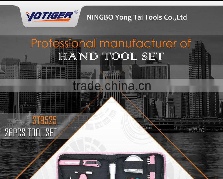 26pcs Promotion Pink Tool Bag