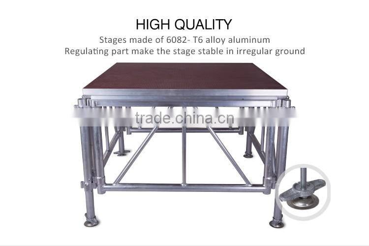 Brand new assemble aluminium indoor concert wedding stage with high quality