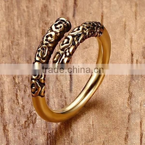 Chinese Style Journey To The West Stainless Steel Jewelry Men Ring