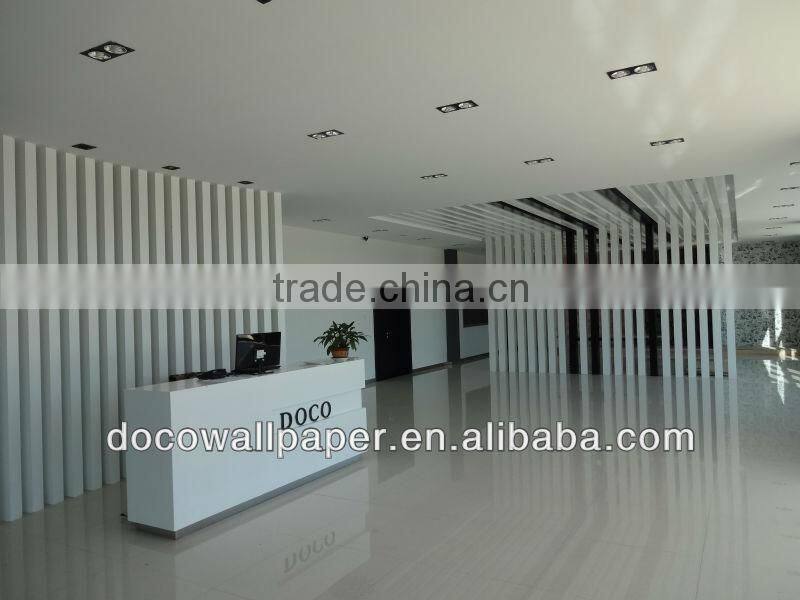 Soundproof sofa background vinyl wallpaper/washable pvc wallcovering/modern classical wallpaper