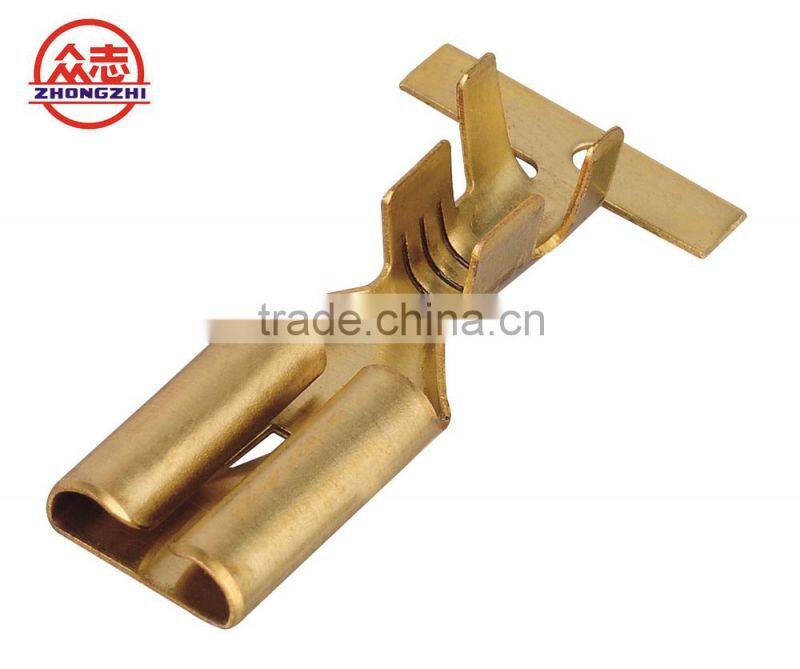 DJ621-F3X0.6A / B covered wire terminal brass terminal connector terminal