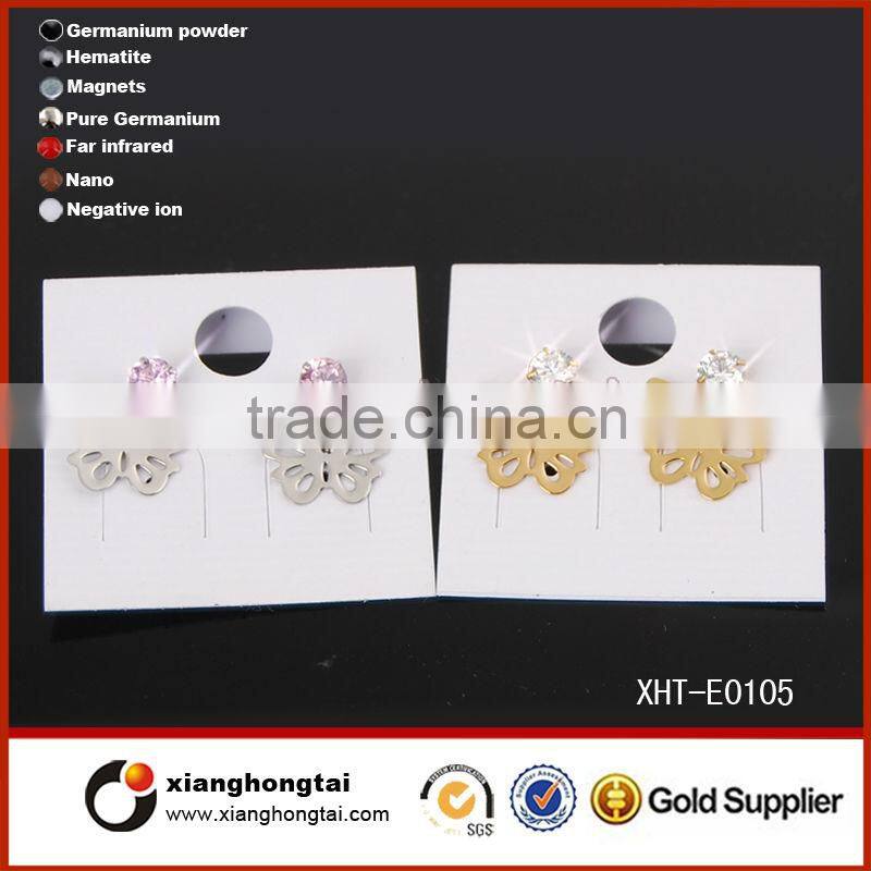 Heart Shape Glaring Diamond Earring Wholesale