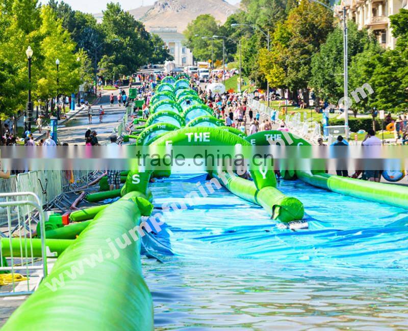 2016 largest crazy water games inflatable slide the city