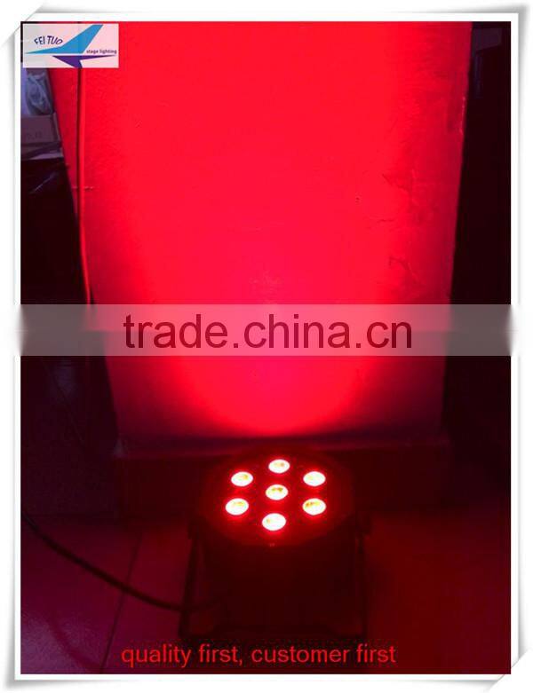 7x10w rgbw led par light / led flat par can