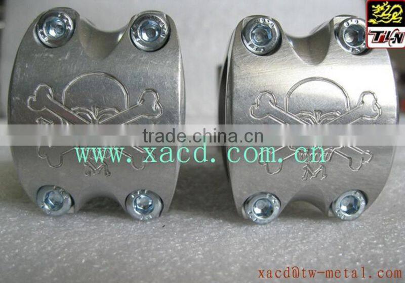 OEM bike parts custom titanium bike stem 700c road bike 31.8mm stem made titanium bicycle stem