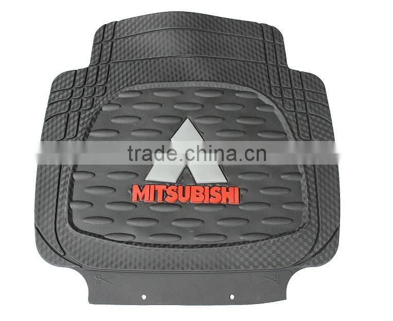 customized fashion patterned anti slip car floor mats with car logo