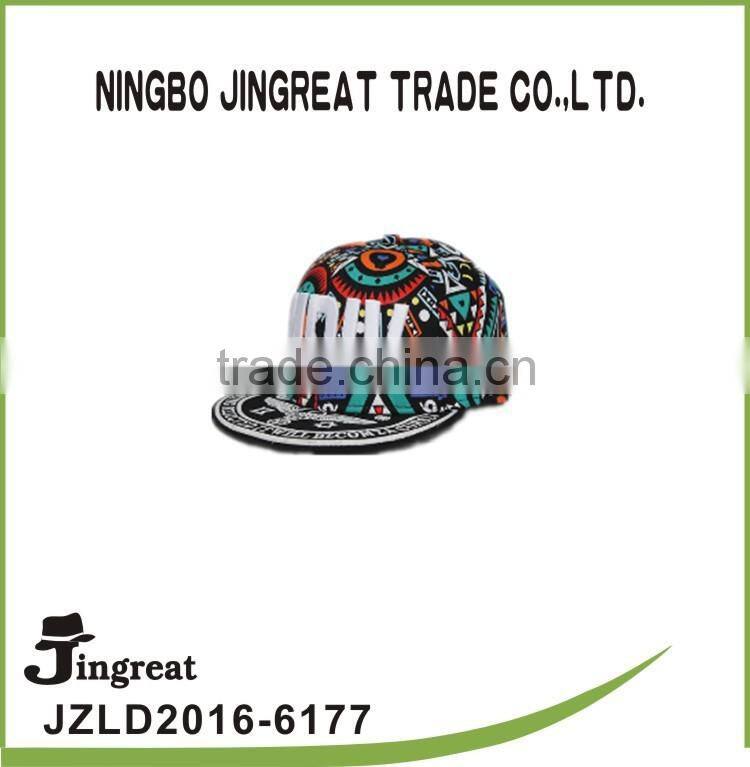 100%cotton for female embroidered mix color character hat