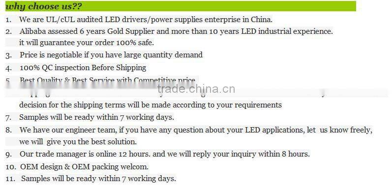 UL CE listed ac phase cut dimming led driver Triac dimmable driver 80W 12V