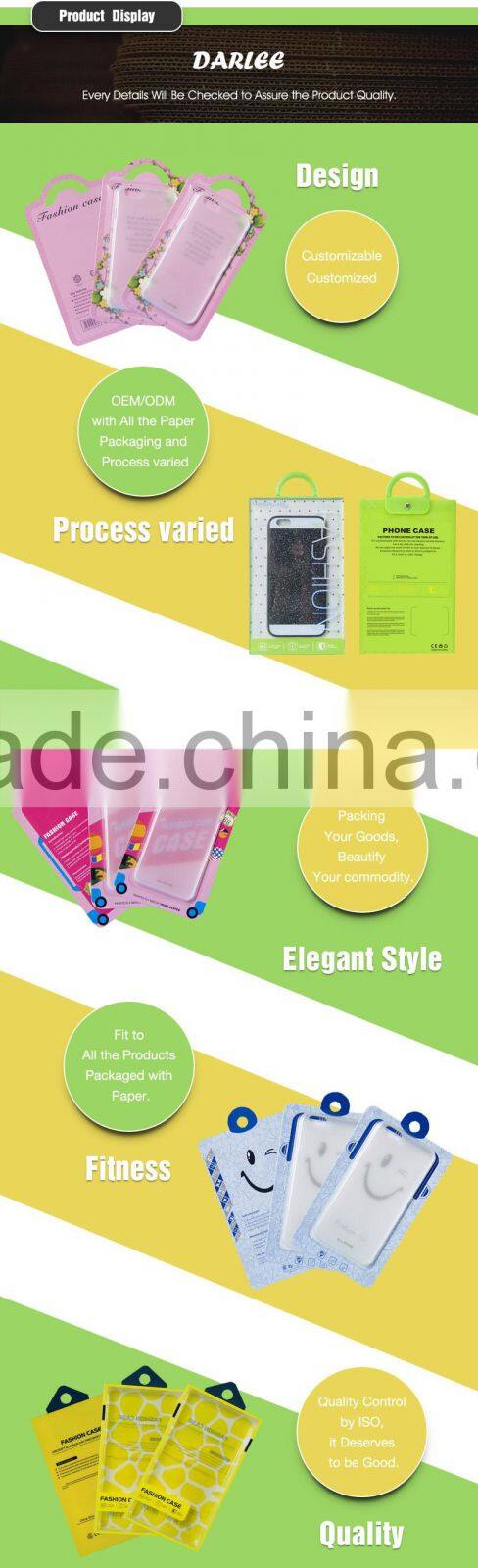 2016 new products custom logo recyclable phone case electronics packaging