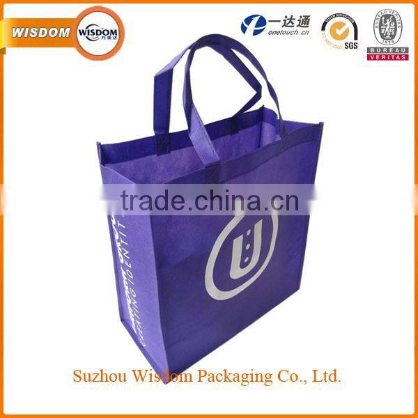 Customized top quality wholesale folding eco non woven bag with gromet