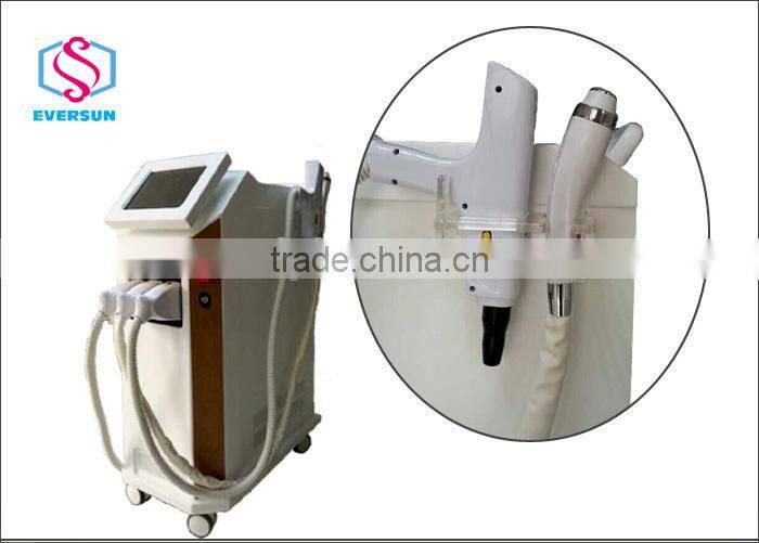 IPL+ e-light + cavitation +monopolar rf + tripolar rf +vacuum multifunction machine GD-Z900