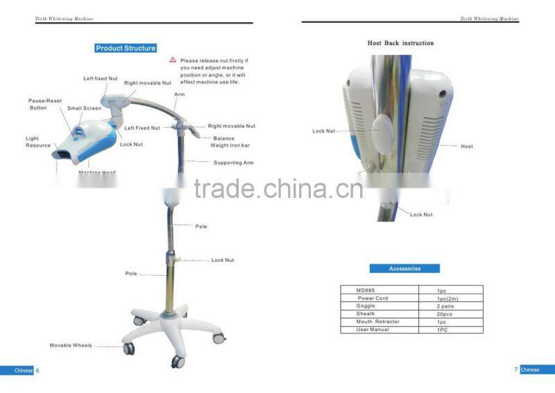 blue red purple led light teeth whitening