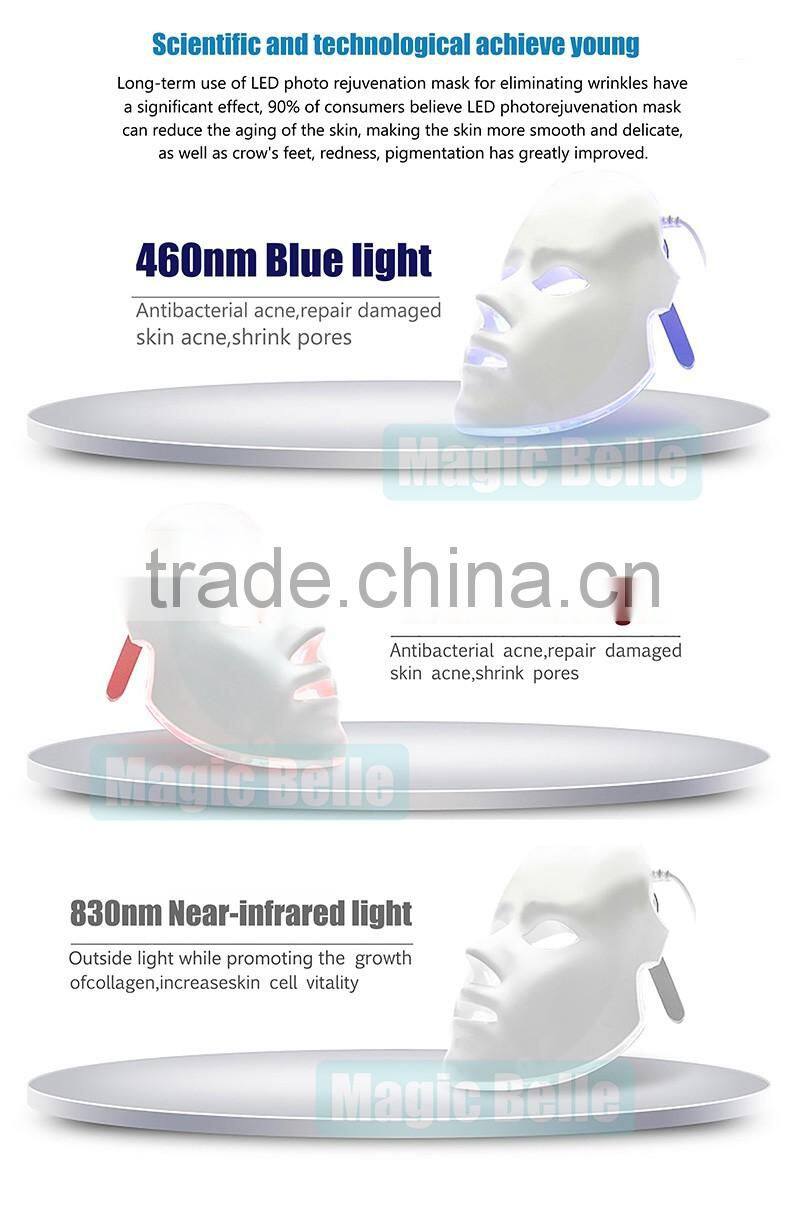Strong performance PDT LED facial equipment pig collagen pack led mask for clinic use