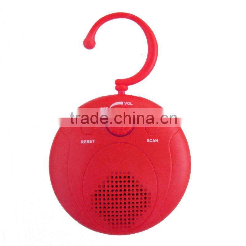 hanging shower radio fm