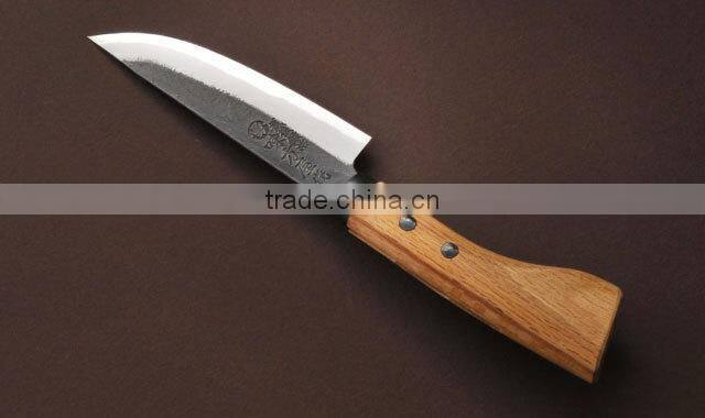 Japanese sword hatchet as fishing product cutter for outdoor activities