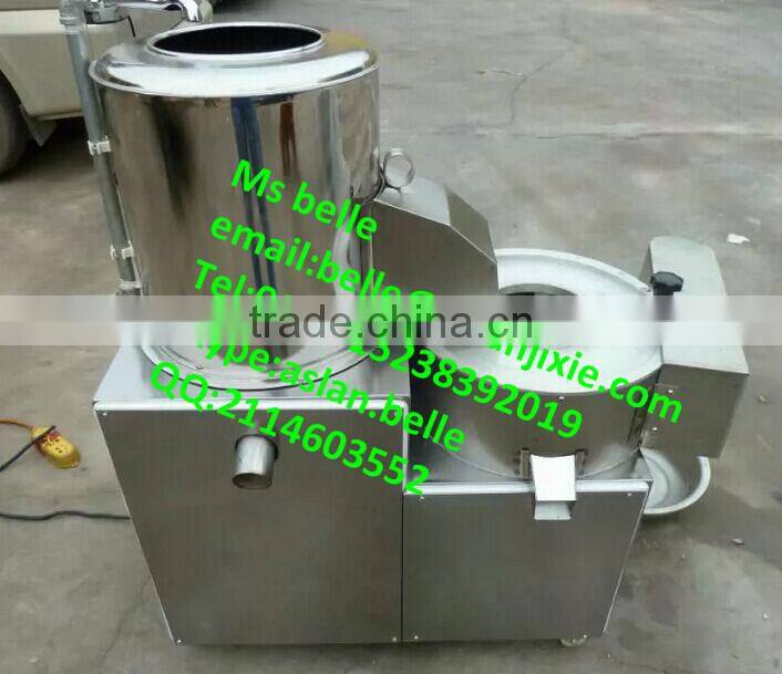 high efficiency potato peeling cutting machine/potato slicing machine