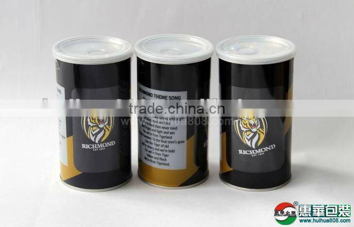 clear paper tube with PVC window for gift packaging