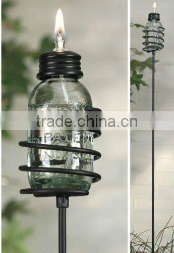 Mini Mason Canning Fruit Jar Garden Patio Stakes NO LAMPS