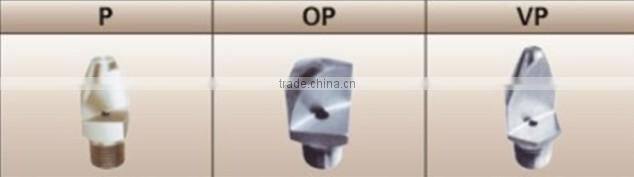 P Series Narrow angle deflection flat fan spray nozzle
