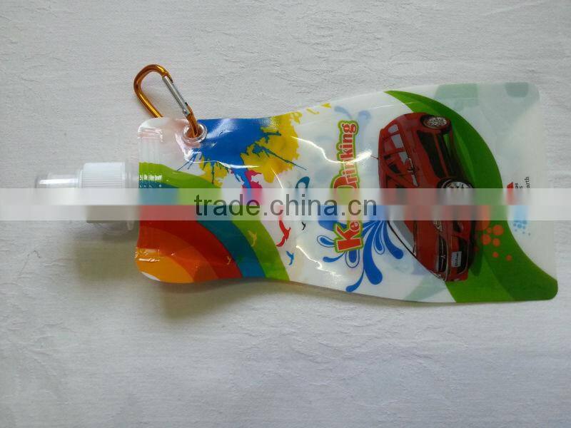 OEM color/logo promotional gift 480ml foldable bottle