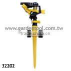 Rotary Plastic Sprinkler With Plastic Spike