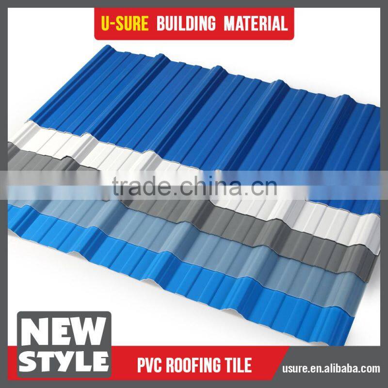 Highly fire resistant long life span 4 layer plastic roof tile