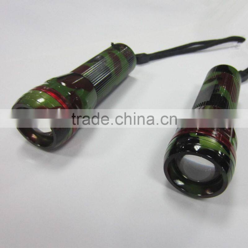 3 Different Modes Camouflage Pattern Emergency Torch Light With