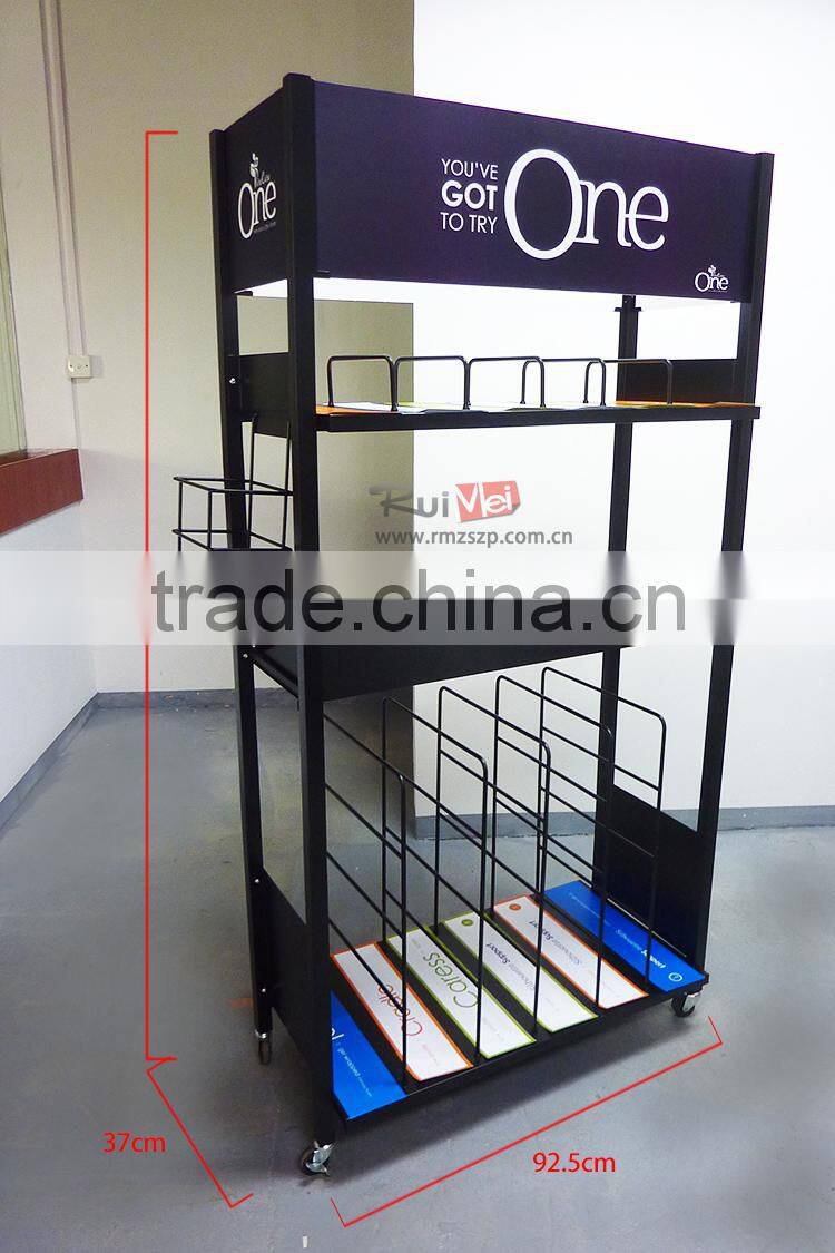 High quality metal pillow display shelf/pillow rack