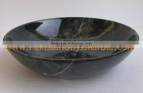TEAKWOOD BLACK ZEBRA MARBLE BOWLS