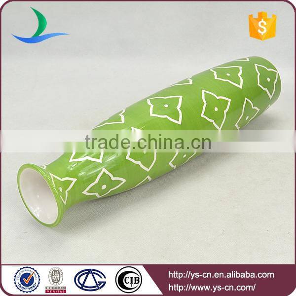 handpaint green antiques china dolomite vase