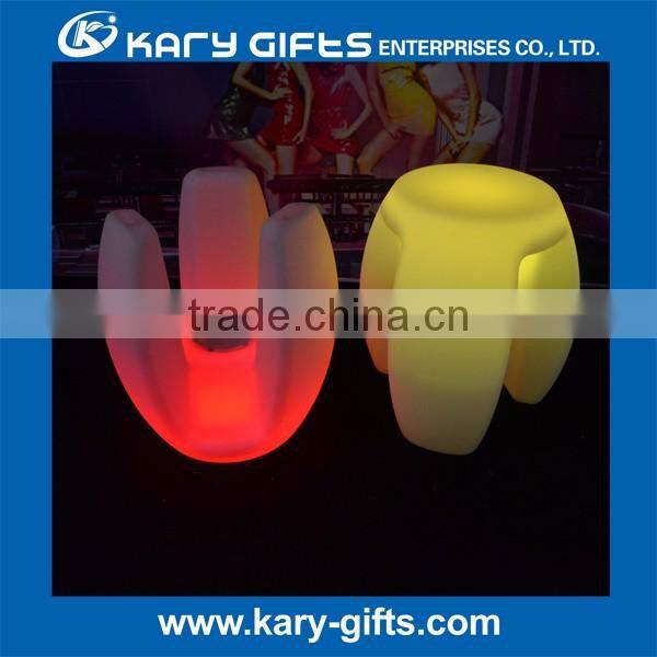 16 color changing rechargeable led funny bar stool