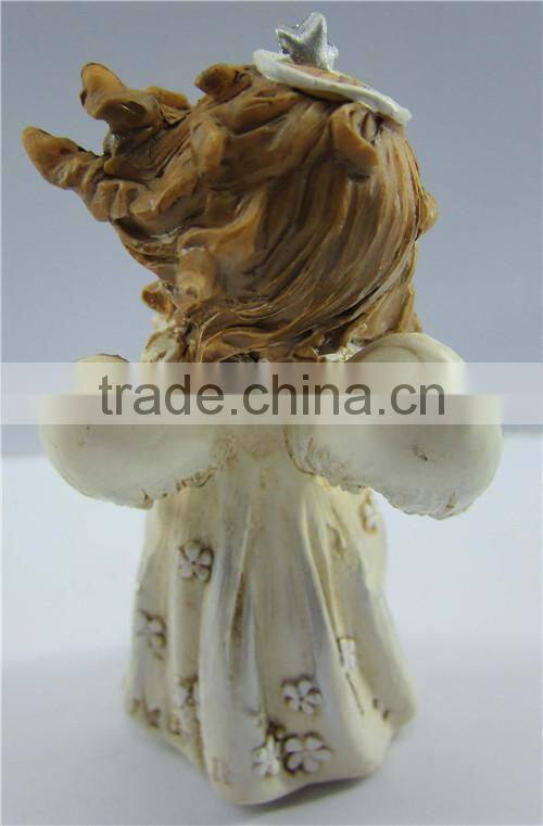 Resin small young girl figurine