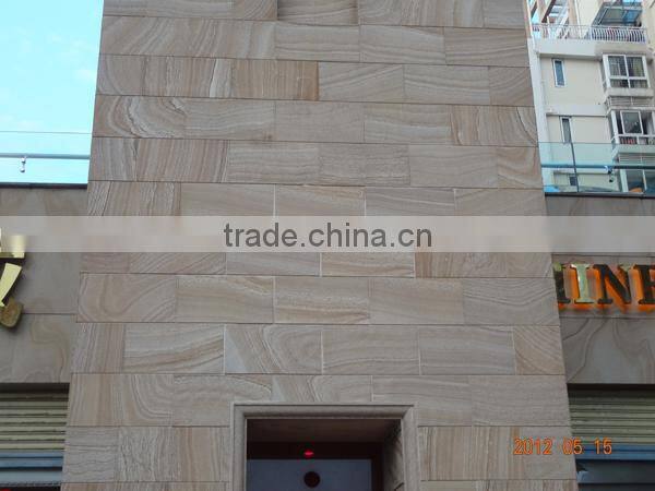 Beige Color and Honed Surface Finishing sandstone