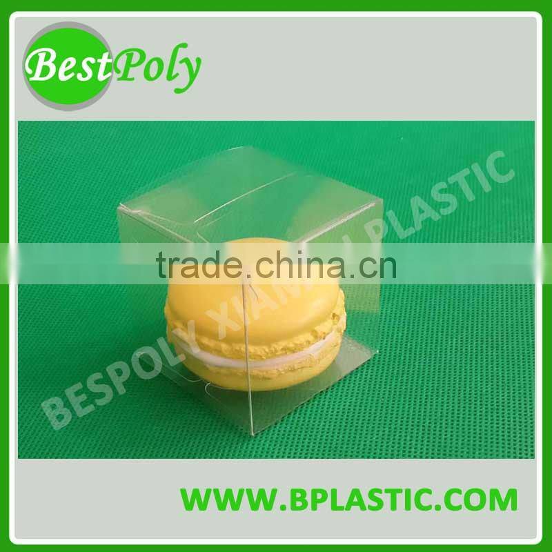 51mm square plastic box for macaron