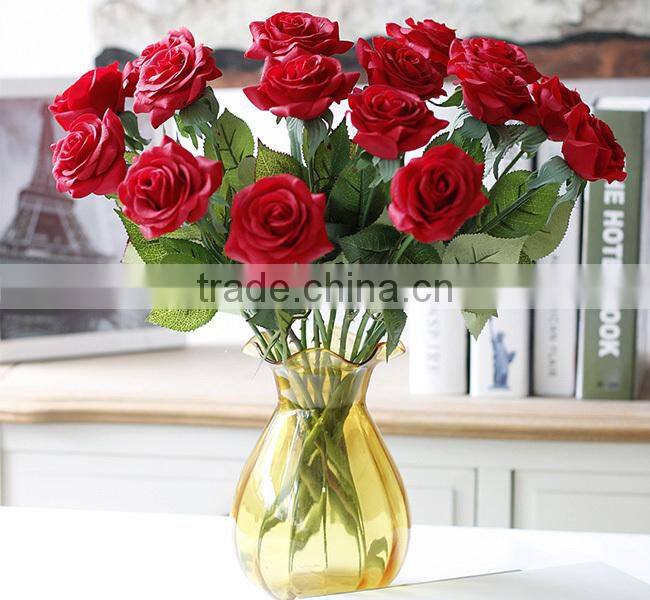Home& wedding decoration silk rose flowers artificial flower