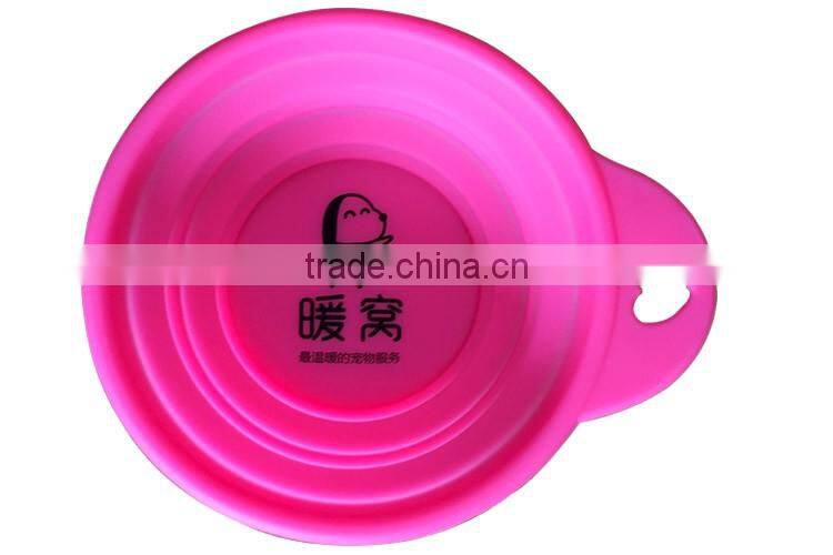 Pet's gift Pure silicone dog bowl