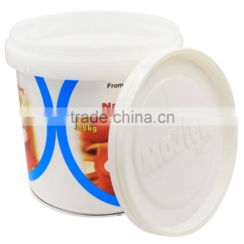 Natural Yogurt Plastic Packaging with lid, Plastic Dairy Packaging Manufacturer
