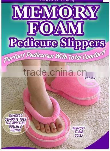 Memory foam pedicure slipper/memory foam slippers and insole/multi-functional slipper/Memory foam slipper