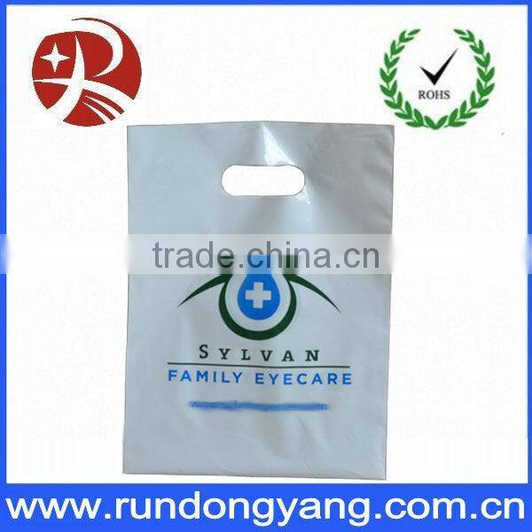 Custom Printed Die Cut Handle Plastic Bag for Packing or Shopping
