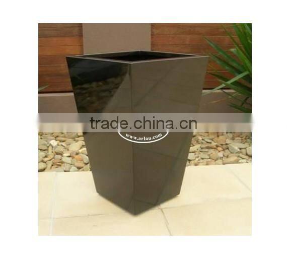 garden galvanized metal planter and flower pot
