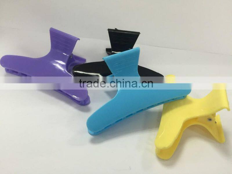 2016 big black beautiful rhinestone floral hair clips plastic hairpin for women