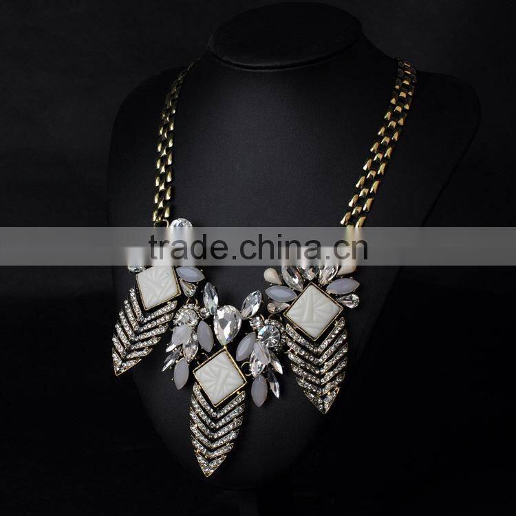 Vintage handmade new design women fashion alloy jewelry necklace