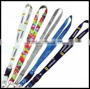Adjustable Polyester Woven Lanyard/Promotional Neck Lanyard