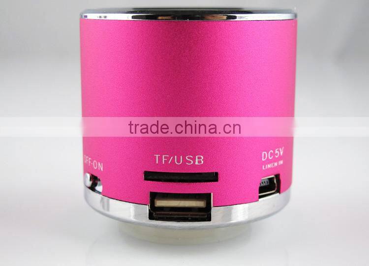 Multi-function portable mini speaker supports FM/ TF Card/ USB/ 3.5mm jack audio device