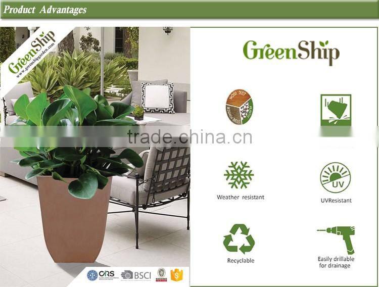 Decorative large flower pots wholesale manufacturer _ Greenship