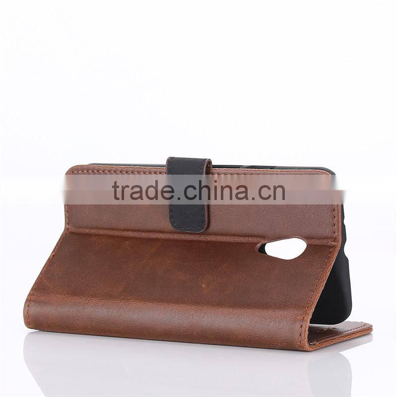 High quality crazy-horse PU card bumper/pocket cell phone case for Motorola